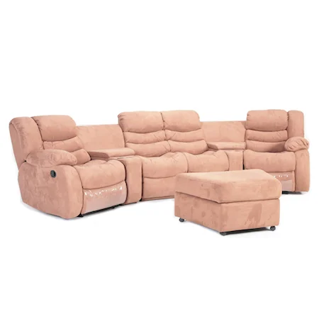 Home Theater Sectional With Ottoman